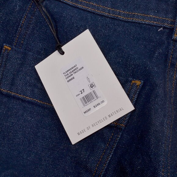 Joe's Jeans The Seamed Denim Trousers Wide Leg Jeans - Picture 4 of 4